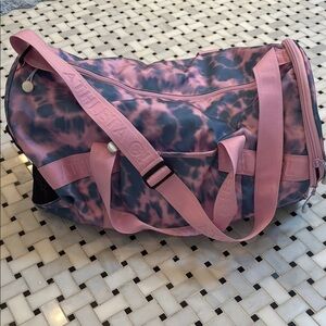 Athleta girls pink/purple/blue limitless duffle bag